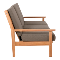 Teak loungebank 180cm + kussen