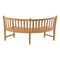 Ronde bank teak 200x53x92cm