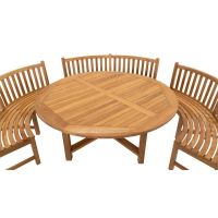 Teak tafel ø180x75cm