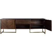 Dutchbone Class dressoir laag MDF 45x180x60 cm bruin/goud