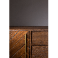 Dutchbone Class dressoir laag MDF 45x180x60 cm bruin/goud