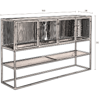 Dutchbone Boli dressoir hoog