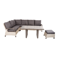 Loungetafel hoog Prato Pardo 140x85 cm - bruin