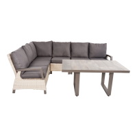 Loungetafel hoog Prato Pardo 140x85 cm - bruin