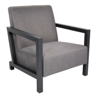 Loungestoel Verona - antraciet