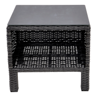 Bijzettafel Soho Forte open 50x50 cm - antraciet