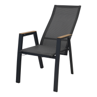 Standenstoel Amir teak nuance - antraciet