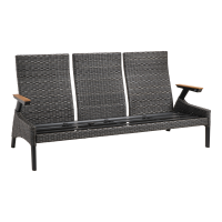 Loungebank Florence Forte - antraciet