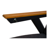 Tuinstoel Florence Alu - zwart