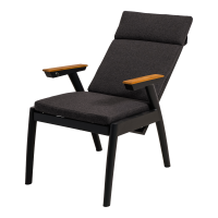 Tuinstoel Florence Alu - zwart