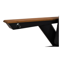 Loungestoel Florence Alu - zwart