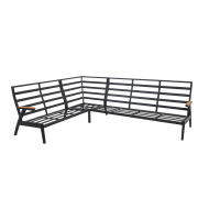 Loungehoekset Florence Alu - antraciet