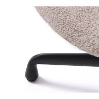 Nordic Home Stein relaxfauteuil & voetbank set - bouclé taupe