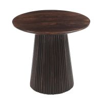 Salvator ronde salontafel - Ø80 cm - hout - walnoot bruin van het woonmerk Livingfurn