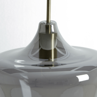 Solly hanglamp Ø22x21 cm antiek brons/smoke glas van het woonmerk Light&Living