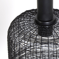 Lekang hanglamp Ø22x55 cm mat zwart van het woonmerk Light&Living
