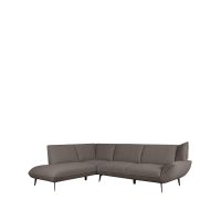 Label51 Pesaro hoekbank links bouclé - bruin