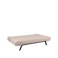 Label51 King slaapbank bouclé - naturel/zwarte poot