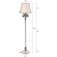 Dutchbone Cresta vloerlamp