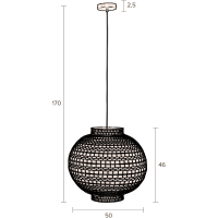 Hanglamp Ming Rond Groot