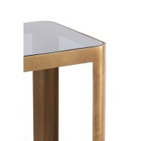 Light & Living Oxe pilaar set van 2 - antiek brons/smoked glas