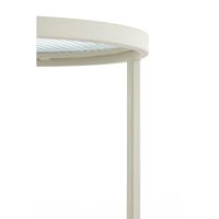 Light & Living Retiro pilaar Ø35x80 cm - rib glas/crème