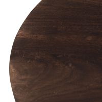 Salvator ronde salontafel - Ø80 cm - hout - walnoot bruin van het woonmerk Livingfurn