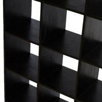 Rayna kast open 106x35x190 cm zwart van het woonmerk Light&Living