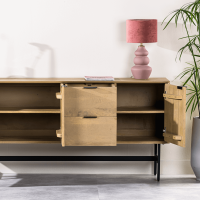 Kapur dressoir 170 cm mango naturel van het woonmerk Vurna