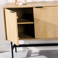 Kapur dressoir 170 cm mango naturel van het woonmerk Vurna