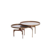 Light & Living Pano salontafel set van 2 - bruin brons