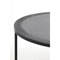 Light & Living Talca salontafel set van 2 Ø67,5x39,5+Ø75x45 cm - zwart