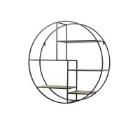 Light & Living Juna wandrek open Ø92x26 cm - zwart