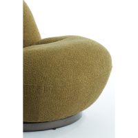 Light & Living Gumaca fauteuil bouclé - groen