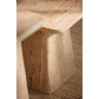 Light & Living Kepami bijzettafel - travertin zand