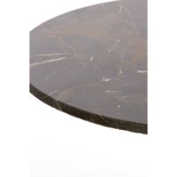 Light & Living Pazo bijzettafel Ø61x41 cm - donkerbruin marmer