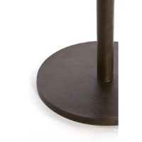 Light & Living Pazo bijzettafel Ø61x41 cm - donkerbruin marmer