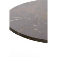 Light & Living Pazo ronde salontafel Ø76 cm - donkerbruin marmer/donkerbruin