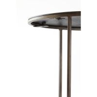 Light & Living Talca salontafel set van 2 Ø61x37+Ø76x41 cm - donkerbruin