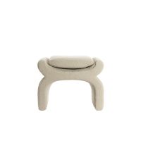 Light & Living Nafya poef 60x46x46 cm bouclé - taupe