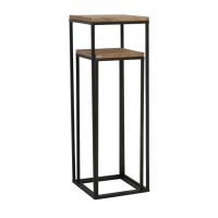 Yarula zuil hout en metaal | set van twee van het woonmerk Light & Living