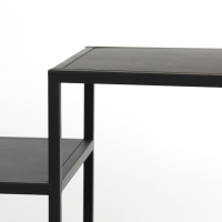 Yvana open vakkenkast 200cm zwart van het woonmerk Light & Living