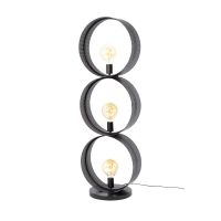 Fraaai Guus vloerlamp 3L ring geperforeerd - charcoal