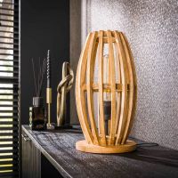 Fraaai Stevie tafellamp 1L orbit - massief mango naturel