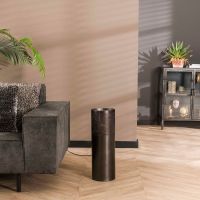 Odetta vloerlamp cilinder zwart nikkel ø20 x 60 cm van het woonmerk Fraaai