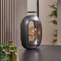 Fraaai Conor tafellamp L - zwart nikkel