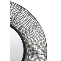Light & Living Samat spiegel Ø78x12 cm - zwart