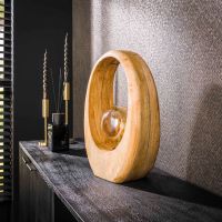 Fraaai Rosa tafellamp 1L groot - massief mango naturel