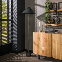 Fraaai Wesley vloerlamp - zwart