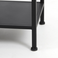 Yvana open vakkenkast 200cm zwart van het woonmerk Light & Living